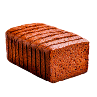 Freshly Sliced Dark Bread with Rich Texture png