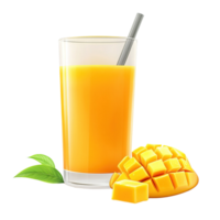 Refreshing Mango Juice with Fresh Chunks png