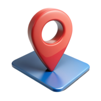 3d map pointer with icon png