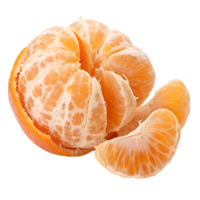 Peeled tangerine fruit png