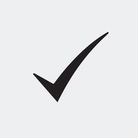 Print Correct symbol with white background vector
