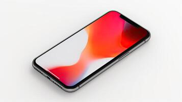 modern smartphone with vibrant gradient display photo