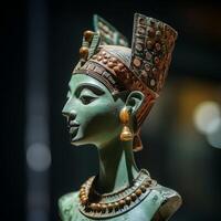Ornate ancient egyptian statue photo