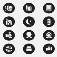 ramadan icon good for element design, muslim icon, ui design, web design, silhouette design, etc vector