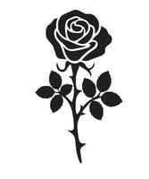 Black and White Rose Design for Timeless Appeal vector