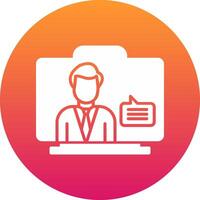 Virtual Assistant Icon Design Symbol vector