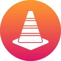 Traffic Cone Icon Design Symbol vector