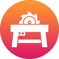 Table Saw Icon Design Symbol vector