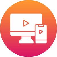 Screen Mirroring Icon Design Symbol vector