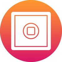 Stop Button Icon Design Symbol vector