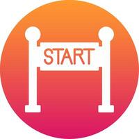 Start Line Icon Design Symbol vector