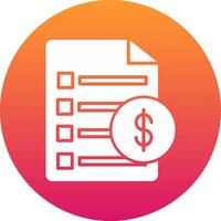 Invoice Icon Design Symbol vector