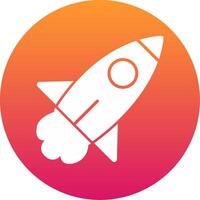 Rocket Launch Icon Design Symbol vector