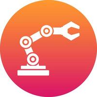 Robot Arm Icon Design Symbol vector