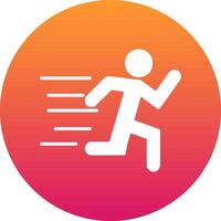 Running Icon Design Symbol vector