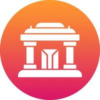 Museum Icon Design Symbol vector