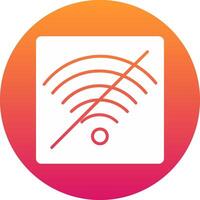 No Wifi Icon Design Symbol vector