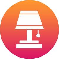Table Lamp Icon Design Symbol vector