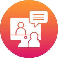 Online Interview Icon Design Symbol vector