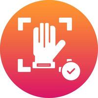 Hand Recognition Icon Design Symbol vector