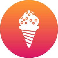 Ice Cream Cone Icon Design Symbol vector