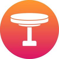 Round Table Icon Design Symbol vector