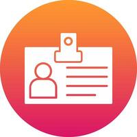 Identification Card Icon Design Symbol vector