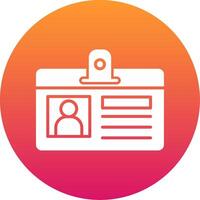 Identification Card Icon Design Symbol vector