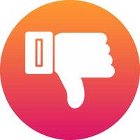 Dislike Icon Design Symbol vector