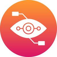 Bionic Eye Icon Design Symbol vector