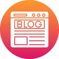 Blog Icon Design Symbol vector