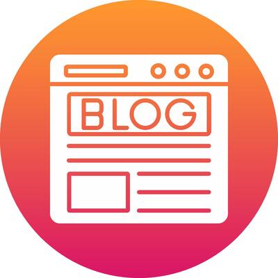 Blog Icon Design Symbol