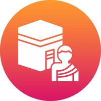 Hajj Icon Design Symbol vector