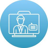 Virtual Assistant Icon Design Symbol vector