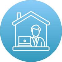 Work From Home Icon Design Symbol vector