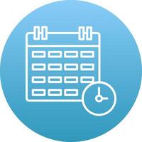 Work Schedule Icon Design Symbol vector