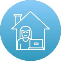 Work From Home Icon Design Symbol vector