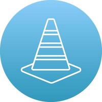 Traffic Cone Icon Design Symbol vector