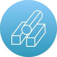 Steel Icon Design Symbol vector