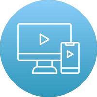 Screen Mirroring Icon Design Symbol vector
