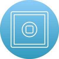 Stop Button Icon Design Symbol vector