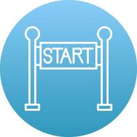 Start Line Icon Design Symbol vector