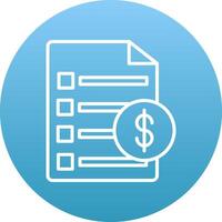 Invoice Icon Design Symbol vector