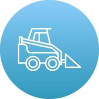 Skid Steer Loader Icon Design Symbol vector