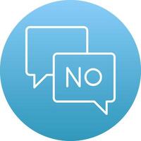 Say No Icon Design Symbol vector
