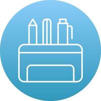 Pencil Case Icon Design Symbol vector
