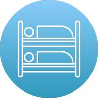 Bunk Bed Icon Design Symbol vector