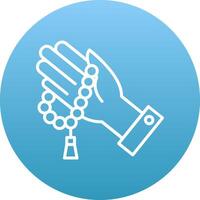 Tasbih Icon Design Symbol vector