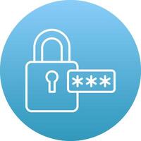 Password Icon Design Symbol vector