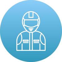 Racer Icon Design Symbol vector